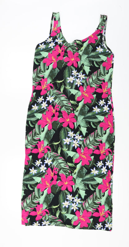 F&F  Womens Green Floral  Basic Blouse Size 10