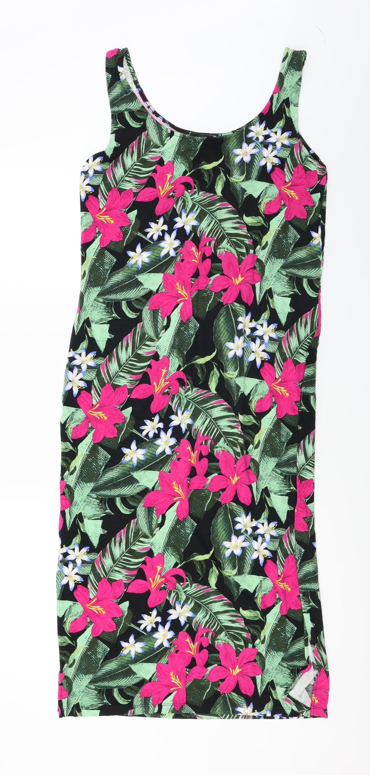 F&F  Womens Green Floral  Basic Blouse Size 10