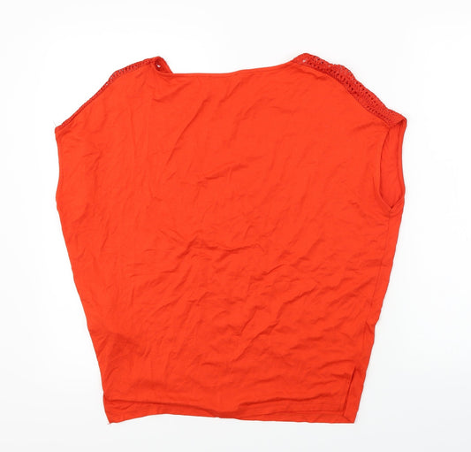 F&F Womens Red   Basic Blouse Size 6