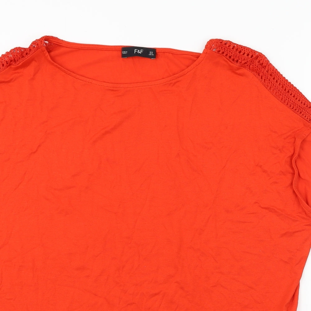F&F Womens Red   Basic Blouse Size 6