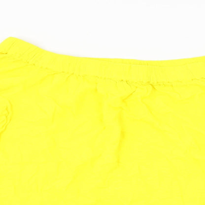 F&F  Womens Yellow Floral  Basic Blouse Size 8