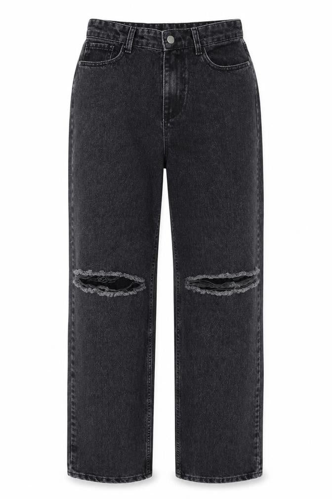 Womens Black   Straight Jeans Size 10 L30 in