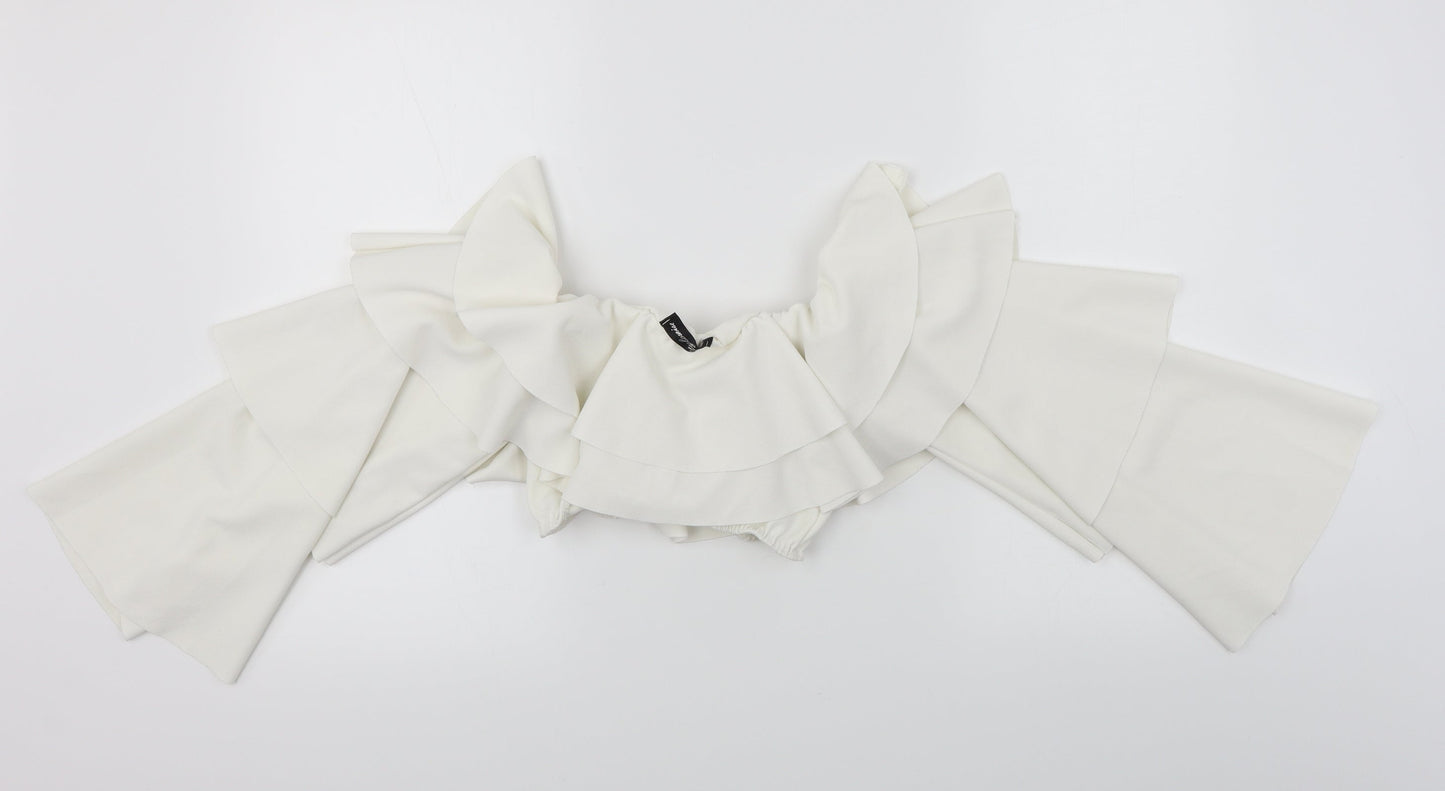 style weise Womens White   Basic Blouse Size M