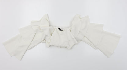 style weise Womens White   Basic Blouse Size M