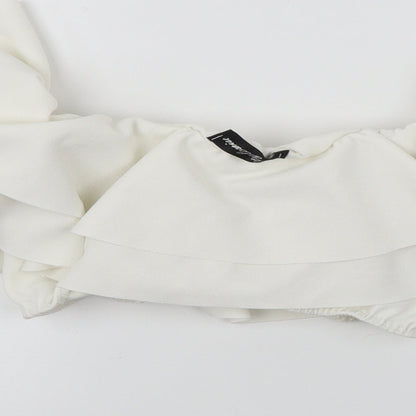 style weise Womens White   Basic Blouse Size M