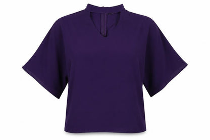 Select  Womens Purple   Basic Blouse Size 8