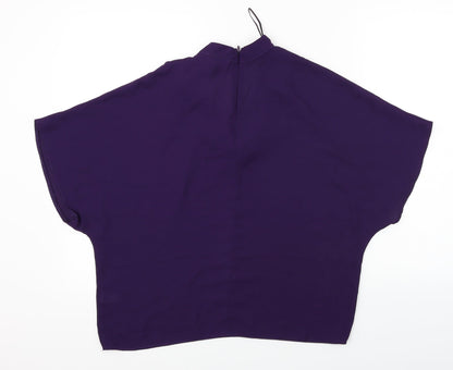 Select  Womens Purple   Basic Blouse Size 8