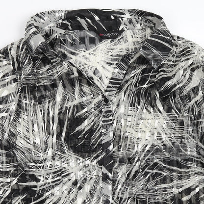 Womens UK Size 18 Bm Collection Black Basic Button-Up