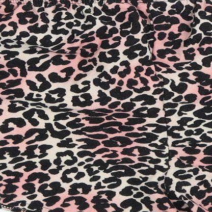 Primark Womens Pink Animal Print  Top Sleep Shorts Size M