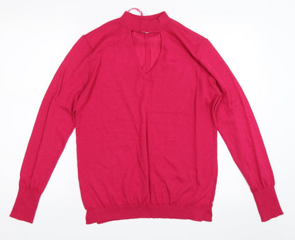 Peacocks Womens Pink   Pullover Jumper Size 12