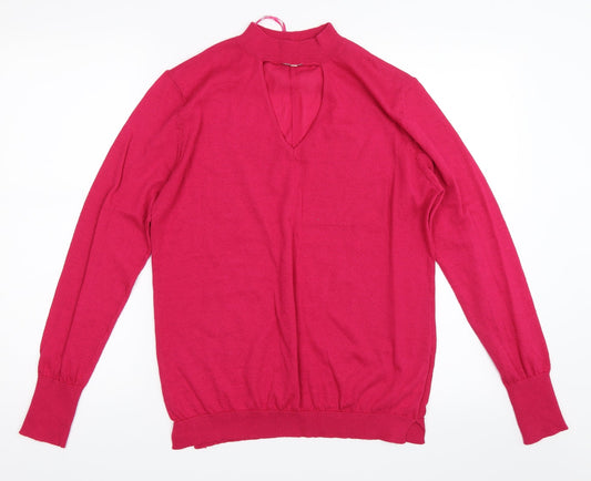 Peacocks Womens Pink   Pullover Jumper Size 12
