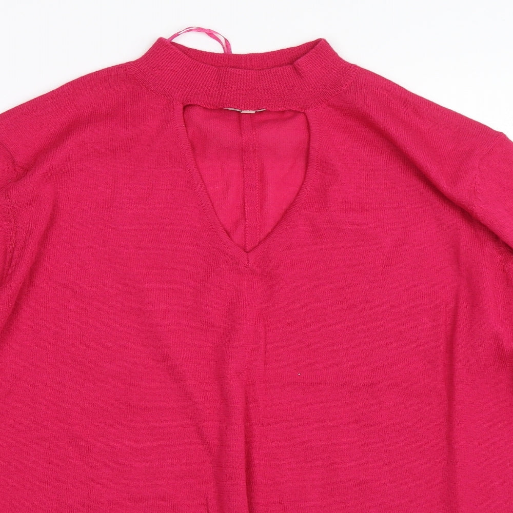 Peacocks Womens Pink   Pullover Jumper Size 12
