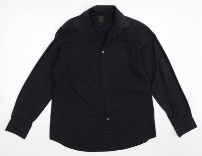 Taylor & Wright Mens Black    Button-Up Size 15.5