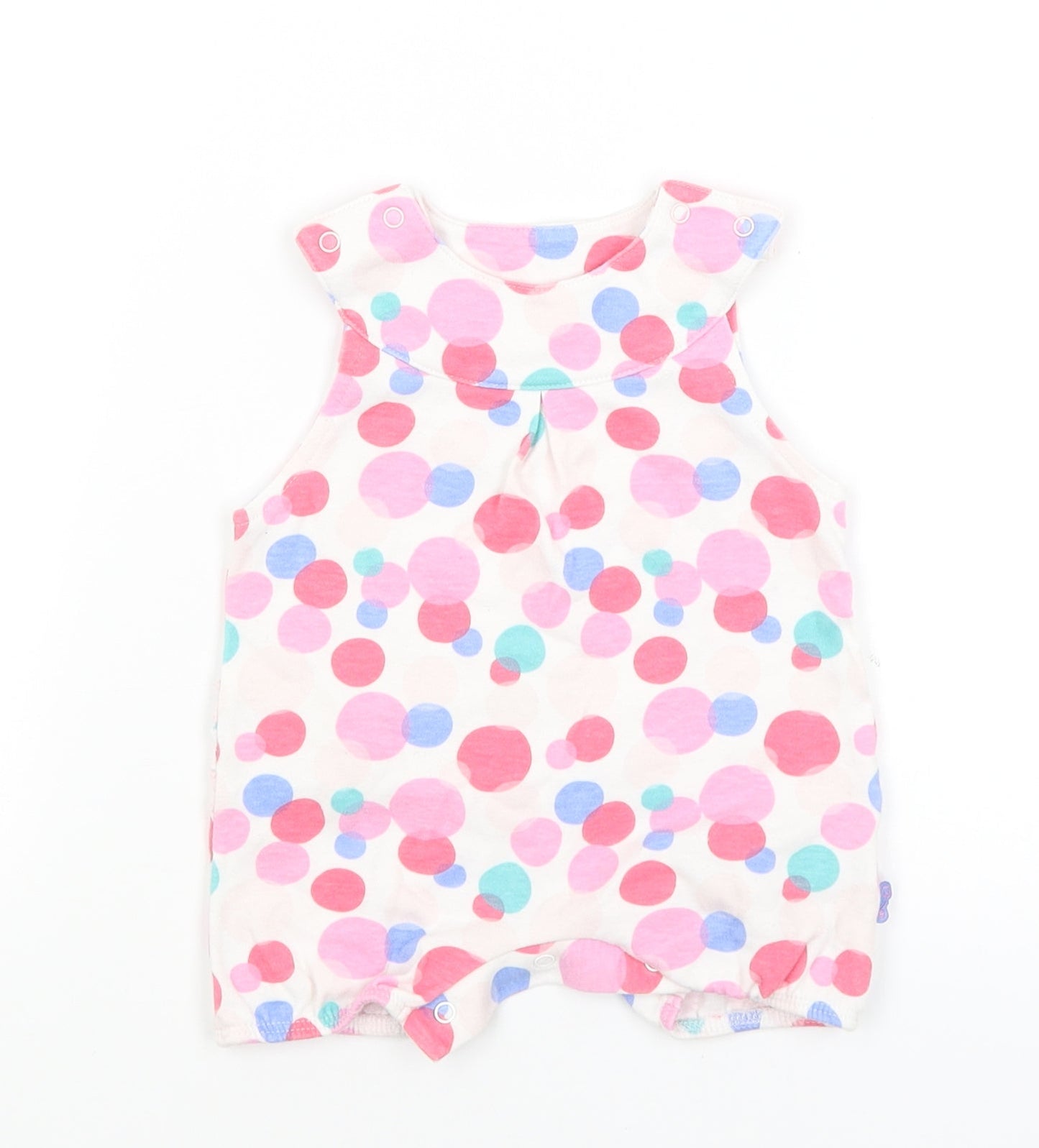 M&S Baby White Spotted  Babygrow One-Piece Size 0-3 Months