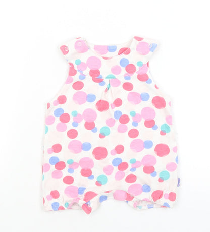 M&S Baby White Spotted  Babygrow One-Piece Size 0-3 Months