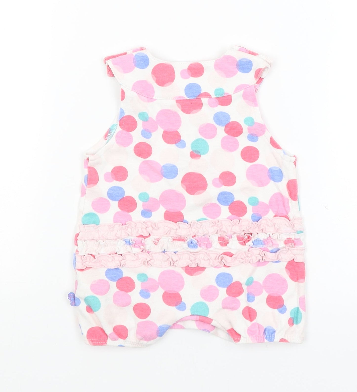 M&S Baby White Spotted  Babygrow One-Piece Size 0-3 Months
