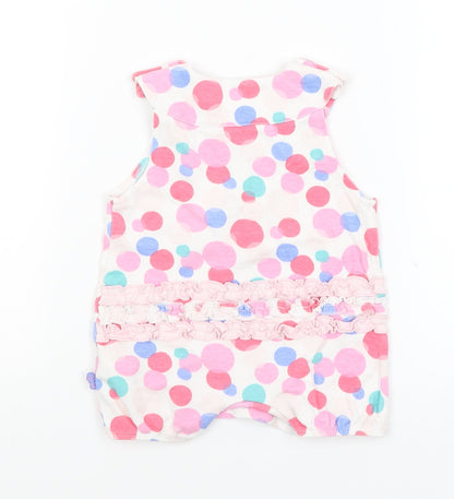 M&S Baby White Spotted  Babygrow One-Piece Size 0-3 Months