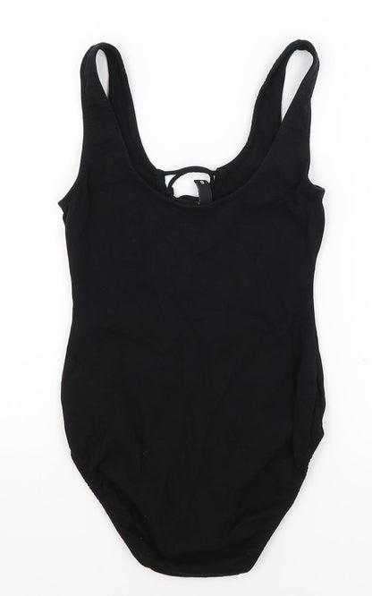 Divided Womens Black   Bodysuit One-Piece Size S