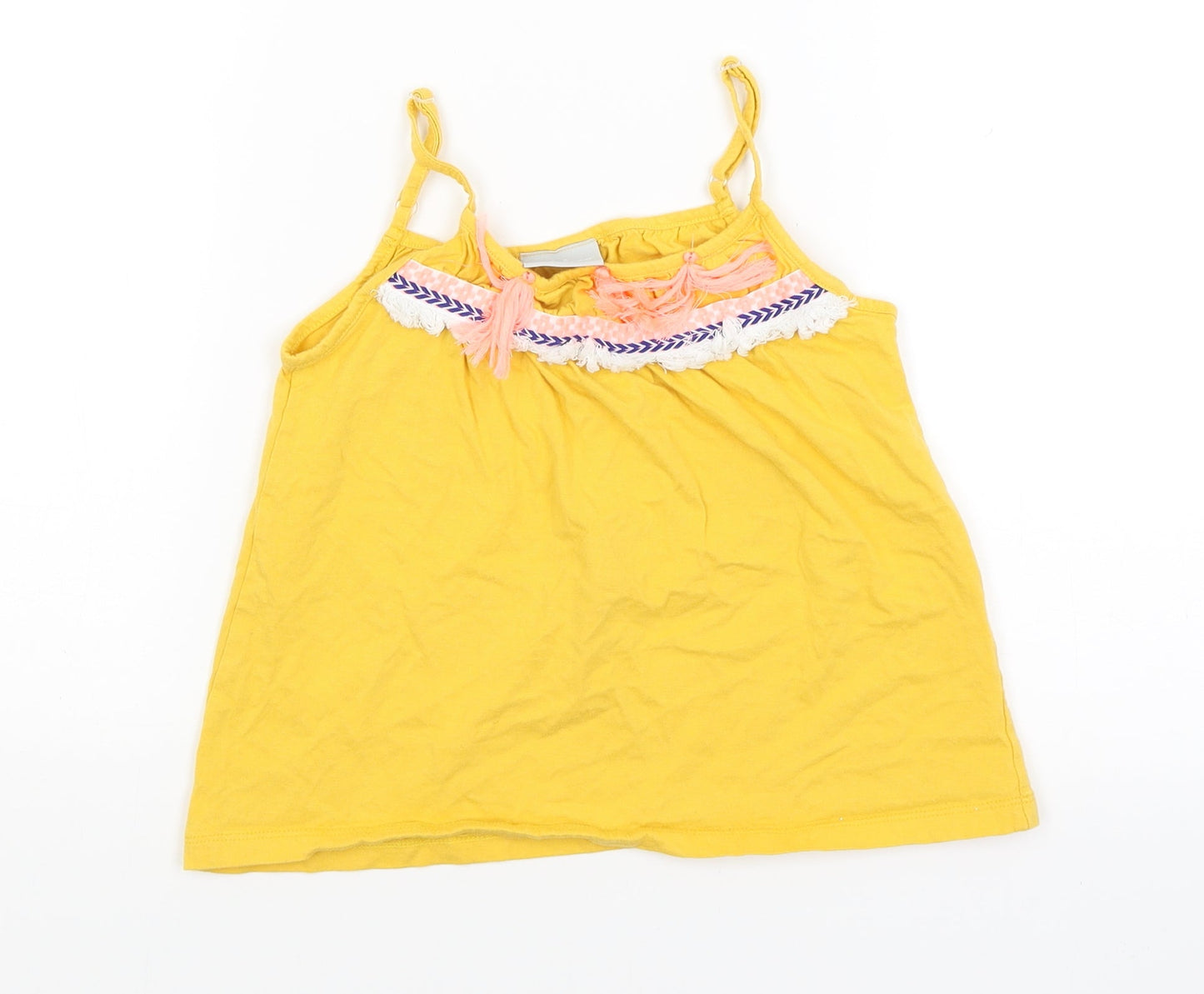 Matalan Girls Yellow   Camisole Tank Size 8 Years