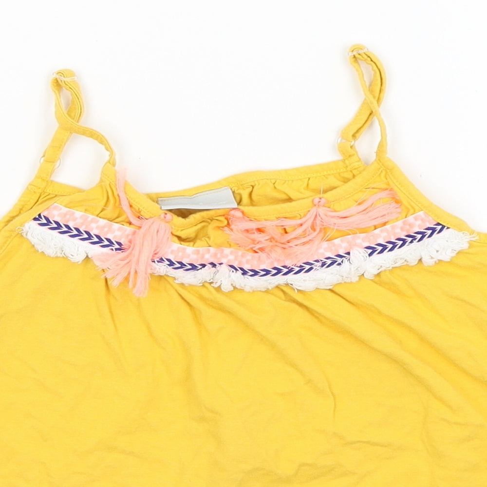 Matalan Girls Yellow   Camisole Tank Size 8 Years