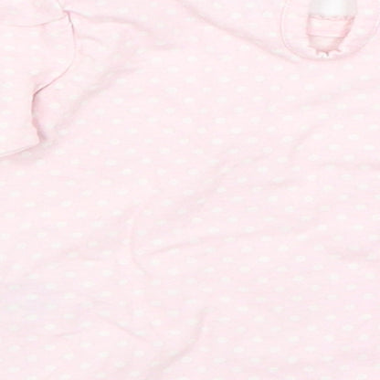 Disney Baby Pink Polka Dot  Basic T-Shirt Size 3-6 Months