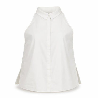 Womens UK Size 14 ASOS White Basic Button-Up