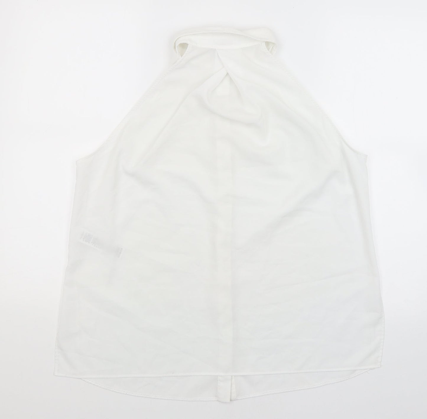 Womens UK Size 14 ASOS White Basic Button-Up
