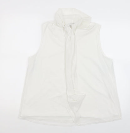 Womens UK Size 16 Very White Basic Tank