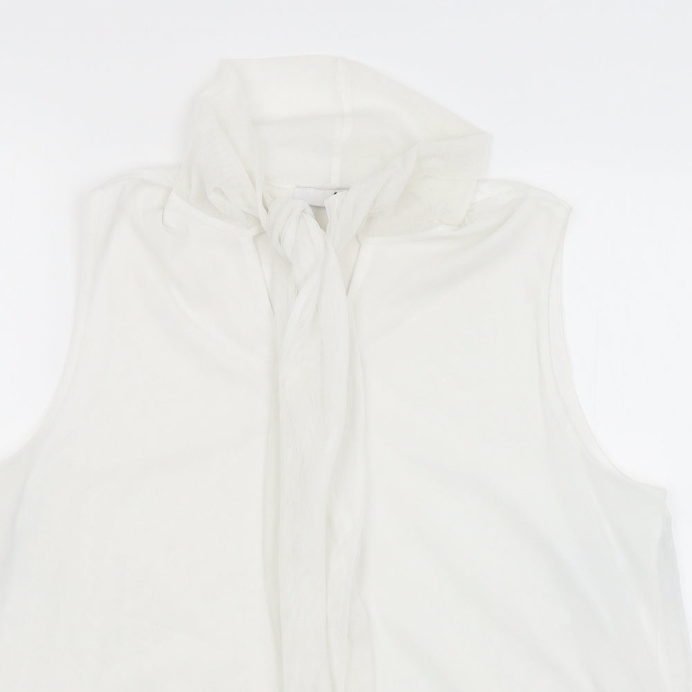 Womens UK Size 16 Very White Basic Tank