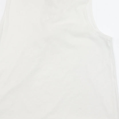 Womens UK Size 16 Very White Basic Tank