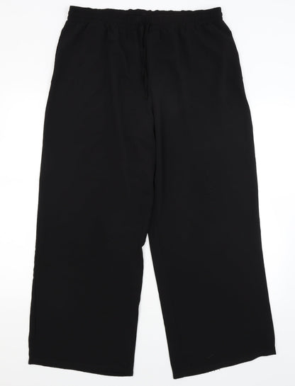 Womens UK Size 16 Papaya Regular Fit  Black Trousers