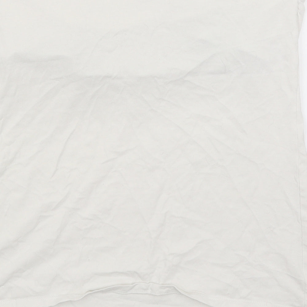 Papaya Womens White   Basic T-Shirt Size 16