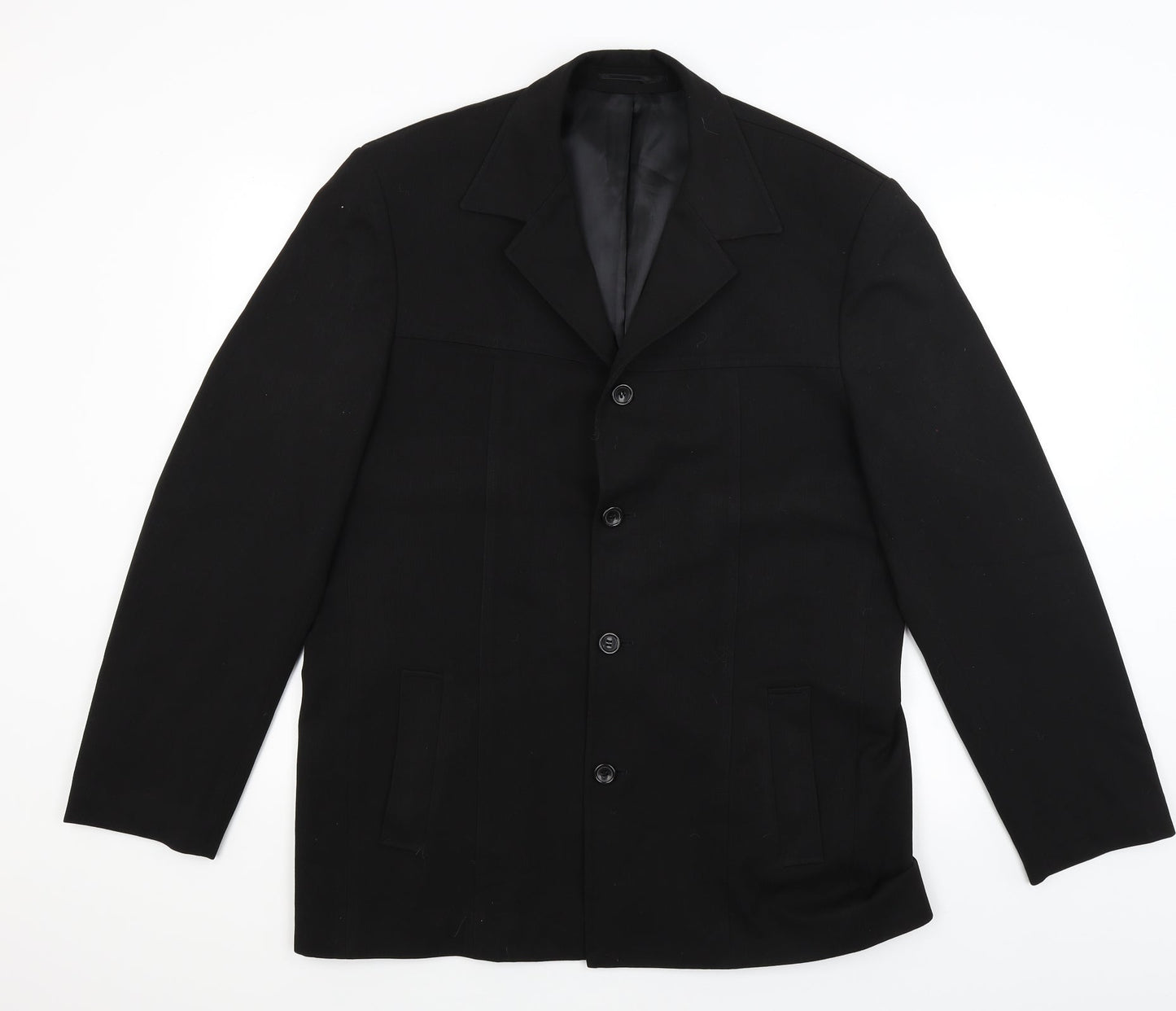 Mens UK Size L Copperstone Regular Black Suit Jacket