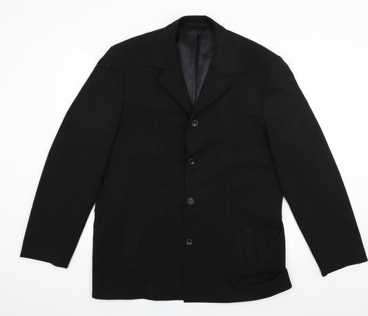 Mens UK Size L Copperstone Regular Black Suit Jacket