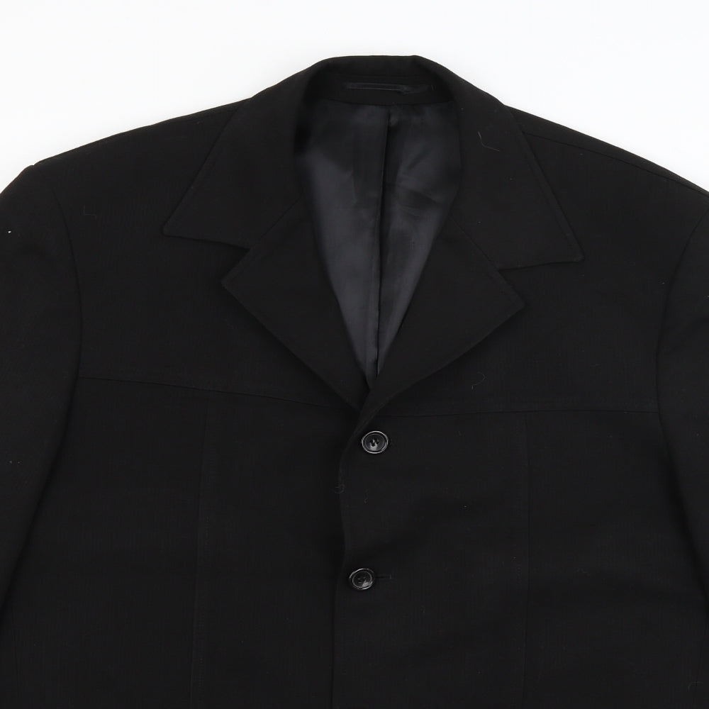 Mens UK Size L Copperstone Regular Black Suit Jacket