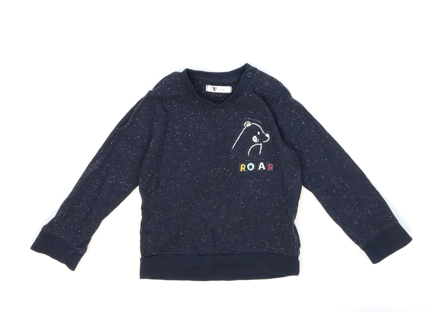 Very Baby Black   Basic T-Shirt Size 18-24 Months
