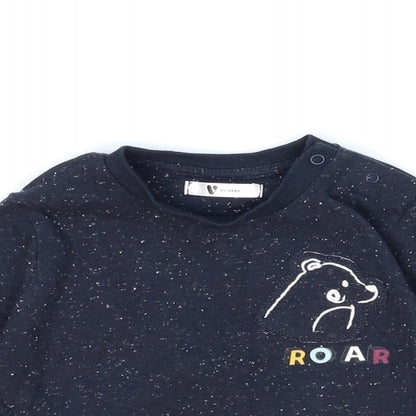 Very Baby Black   Basic T-Shirt Size 18-24 Months