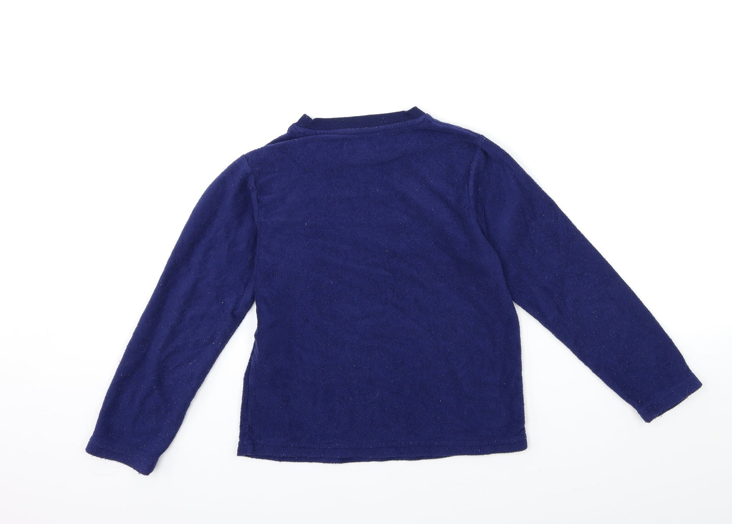 F&F Boys Blue  Fleece Pullover Sweatshirt Size 7-8 Years