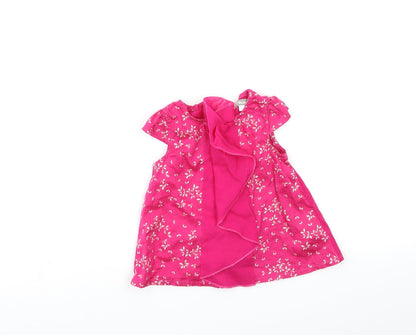 VERBADUT Baby Pink Floral  A-Line  Size 9-12 Months