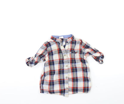 H&M Baby Beige Check  Basic Button-Up Size 24 Months