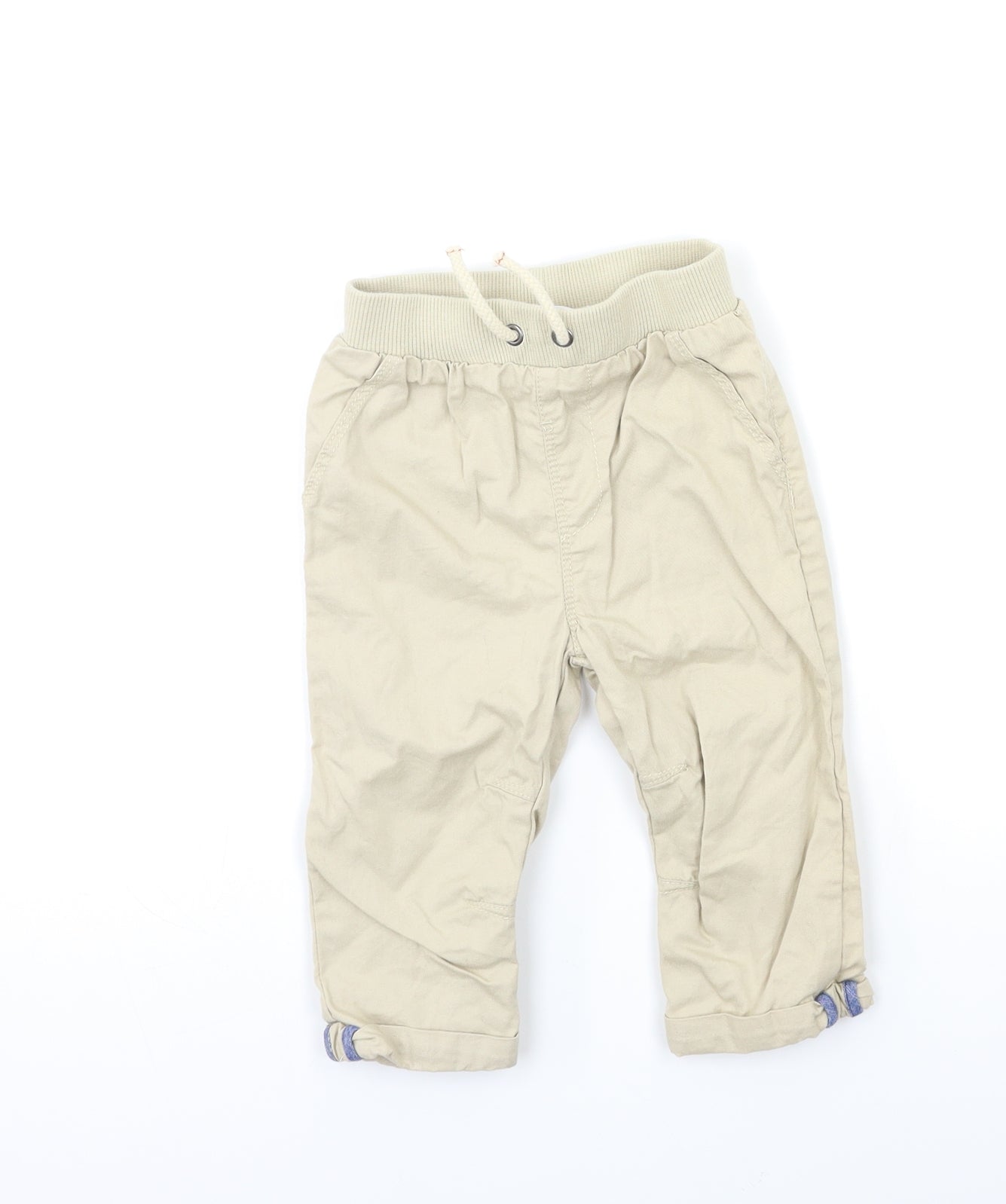 George Boys Beige   Chino Trousers Size 9 Months