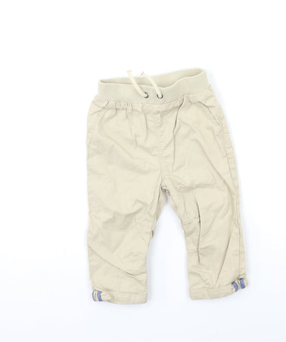 George Boys Beige   Chino Trousers Size 9 Months