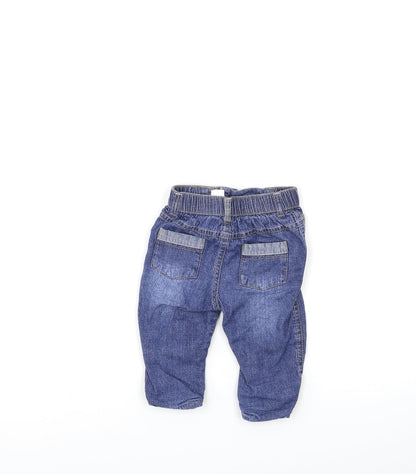 George Baby Blue  Denim Snow Pants Jeans Size 3-6 Months