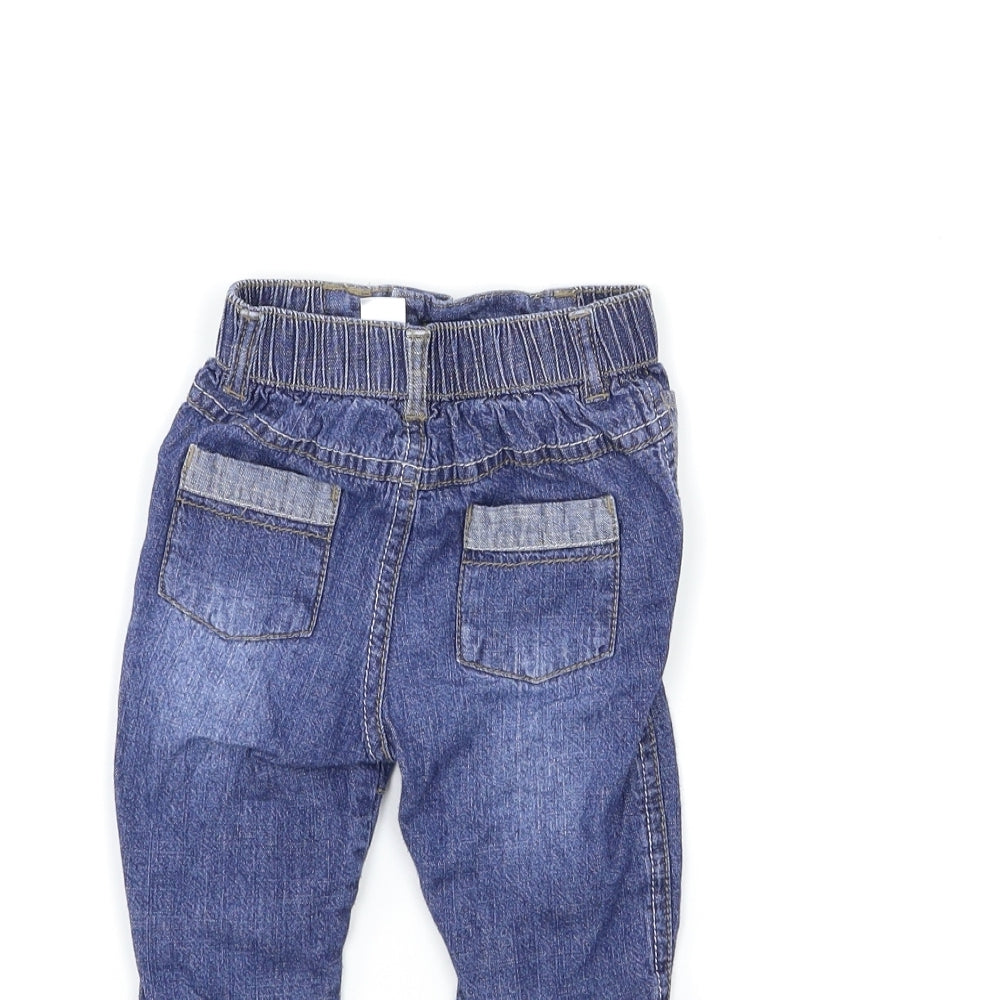 George Baby Blue  Denim Snow Pants Jeans Size 3-6 Months