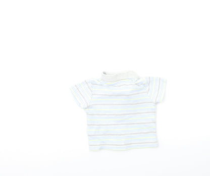 George Baby Blue Striped  Basic T-Shirt Size 3-6 Months