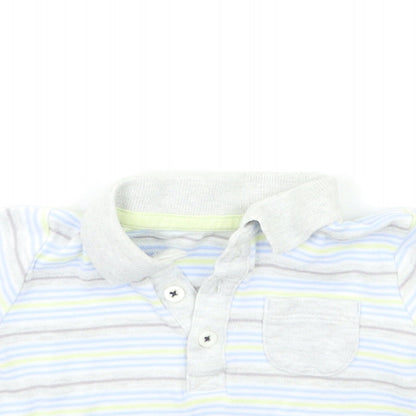 George Baby Blue Striped  Basic T-Shirt Size 3-6 Months