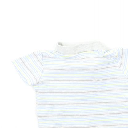 George Baby Blue Striped  Basic T-Shirt Size 3-6 Months