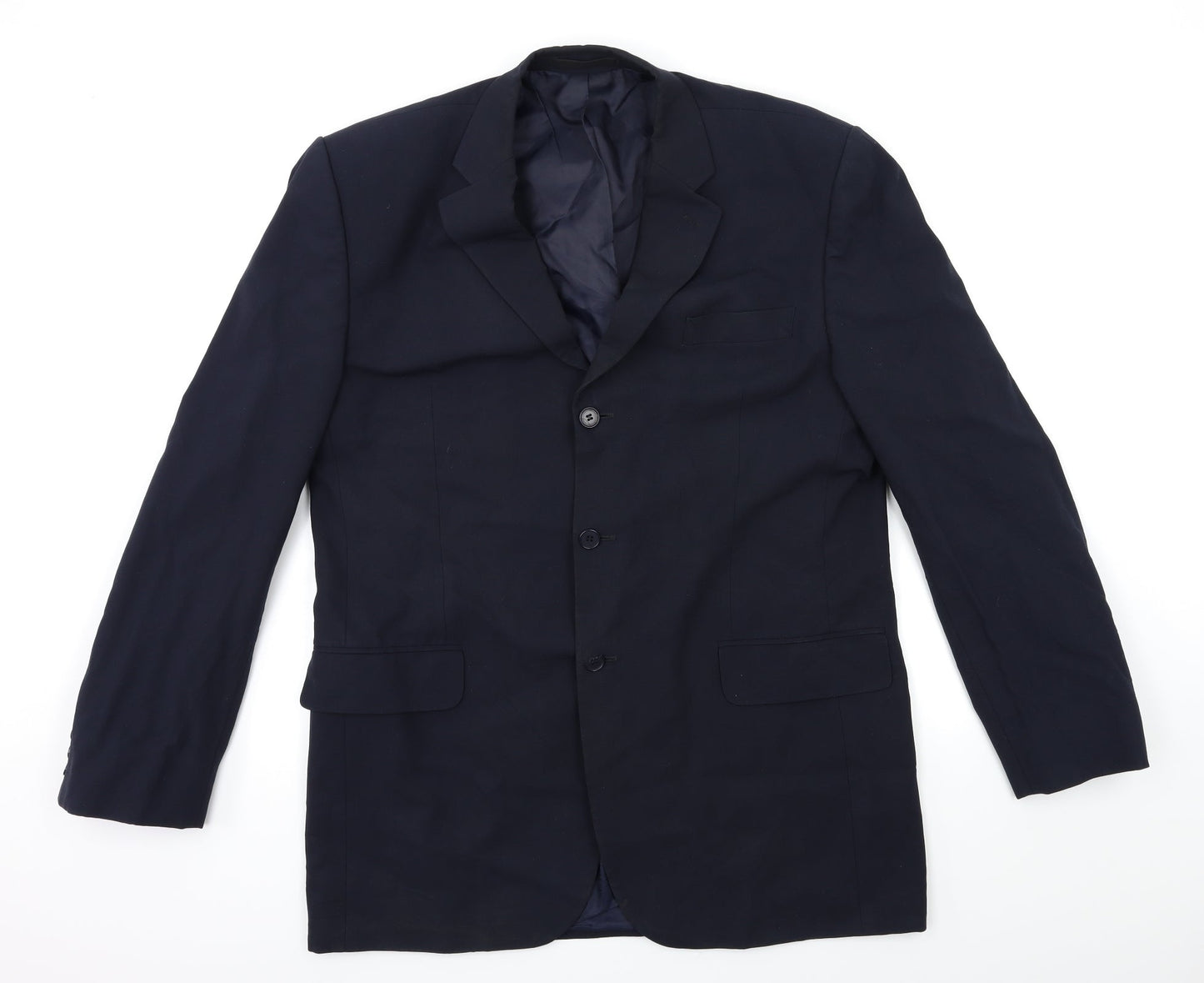 Mens UK Size 42 BHS Regular Blue Suit Jacket