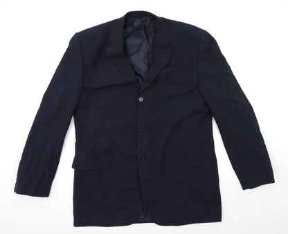 Mens UK Size 42 BHS Regular Blue Suit Jacket