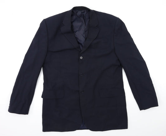 Mens UK Size 42 BHS Regular Blue Suit Jacket